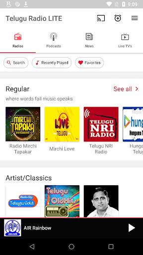 Telugu FM Radio HD - Podcast, Telugu Live TV screenshot 1
