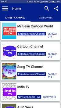 Live TV Streaming Android App Demo screenshot 1