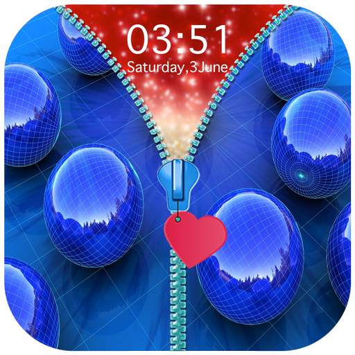 Blue Zipper Lock Screen 1.0