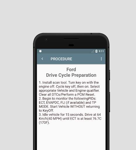 Drive Cycle Procedure screenshot 3