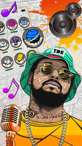 Hip, Hop, Music Theme & Live Wallpaper screenshot 3