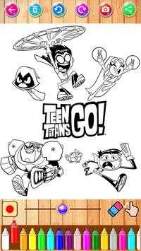 Teen Coloring Titans Go Game screenshot 7