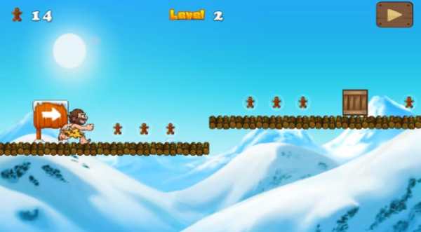 Caveman Ice Age Run Dash Mania скриншот 3