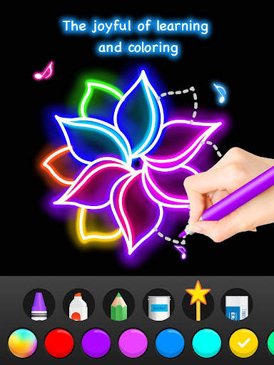 Learn To Draw Glow Flower screenshot 14