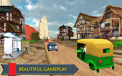 Real Auto tik tik Rikshaw driving screenshot 5