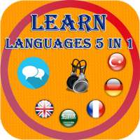 Learn languages 5 in 1 icon