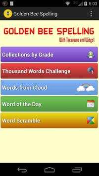 Golden Bee Spelling Free screenshot 1