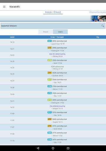 Vonatinfó screenshot 14