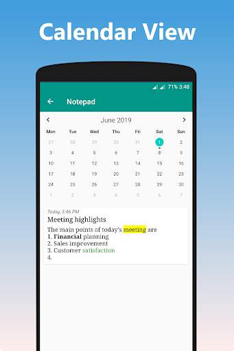 Notepad With Lock - Themes, Calendar, Rich Text screenshot 5
