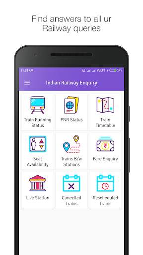 Indian Railway Enquiry : Where is my Train screenshot 1