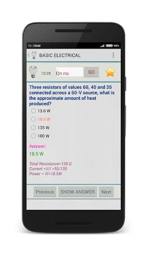 Basic Electrical Quiz (MCQ) скриншот 5