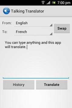 Talking Translator Pro screenshot 1
