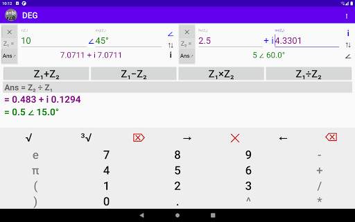 Complex Number Calculator - Rectangular | Polar скриншот 23