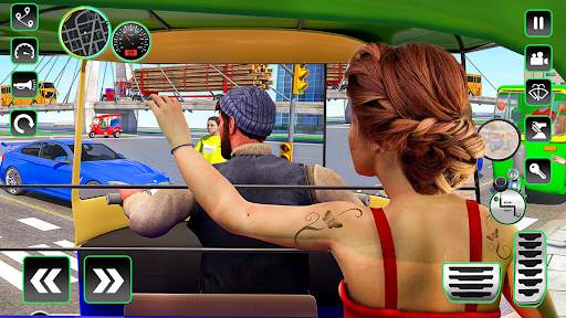 Rickshaw Driving Game Classic screenshot 3
