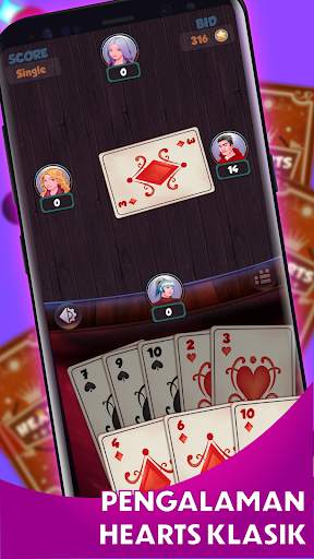 Hearts - Game Kartu Offline screenshot 1