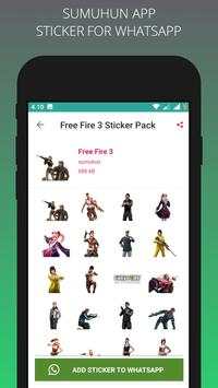 FF Sticker For  WA Offline screenshot 6