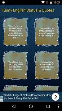 Funny English Status & Quotes screenshot 2