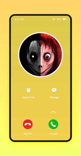 Creepy Call Me Challenge: Fake Call MOMO Simulator screenshot 1