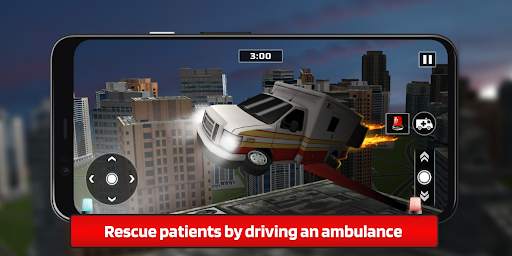 Car Driving Simulator Game : Flying Ambulance screenshot 1