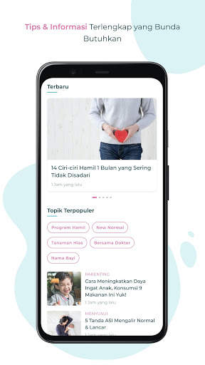 HaiBunda - Aplikasi Ibu Hamil & Parenting screenshot 1