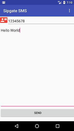 SMS over Wifi (for Sipgate) screenshot 1