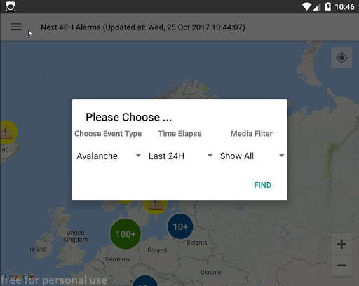 Alarms Extreme Weather EU скриншот 8