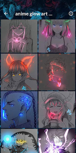 anime glow art wallpaper screenshot 1