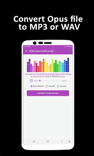 OPUS To MP3 & WAV Converter - Opus Player screenshot 4