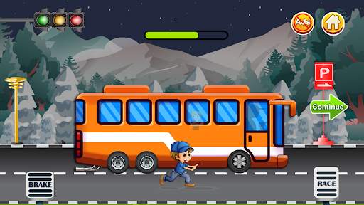 Kids Bus Driving - Bus Game screenshot 1