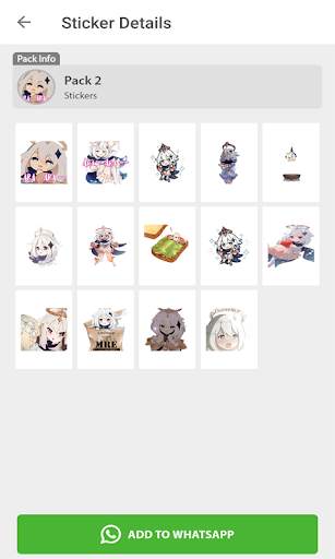 Genshin Impact Stickers for WhatsApp screenshot 3