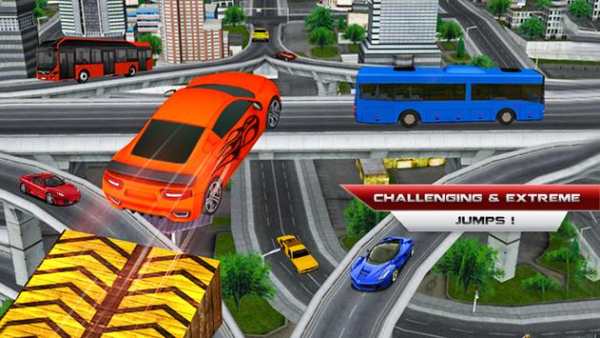 Crazy Car Impossible Stunt Challenge Game screenshot 1