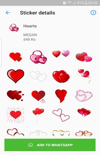 Romantic Stickers for Whatsapp 2020-WAStickerApps‎ screenshot 1
