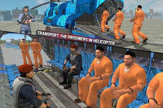 Prison Bus Carrier Addictive Helicopter Transport screenshot 3