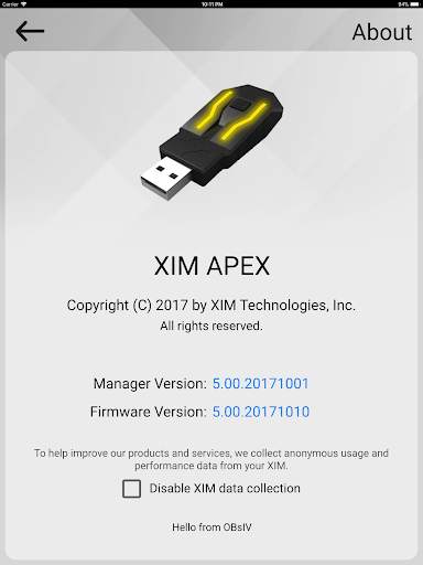 XIM APEX Manager screenshot 10