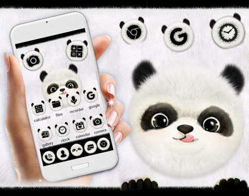 Cute Panda Launcher Theme Live HD Wallpapers screenshot 1