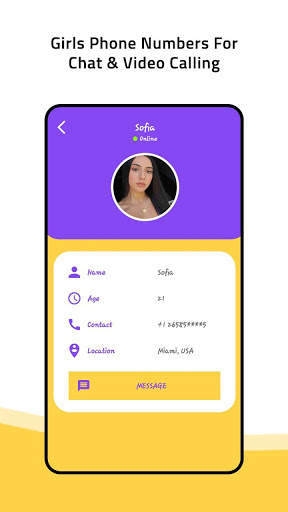 Real Girls Phone Numbers for whatsapp chat video screenshot 5