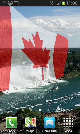 Canada Flag Live Wallpaper screenshot 1