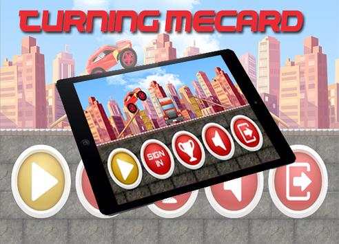 Racing Car Turning Mecard screenshot 1