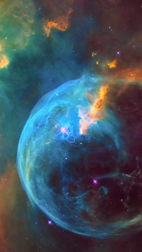 2021 Galaxy Universe Theme -> GB Whats Plus Azul screenshot 3