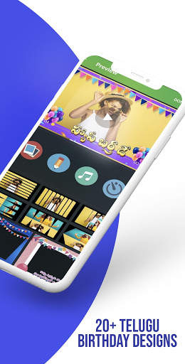 Telugu Birthday Photo Video Maker with Song screenshot 1