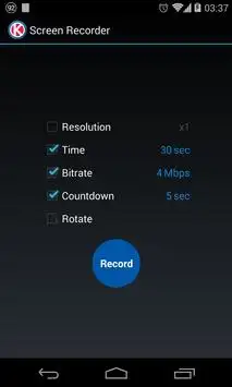 Screen Recorder for KitKat screenshot 2