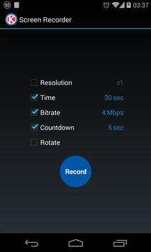 Screen Recorder for KitKat स्क्रीनशॉट 2