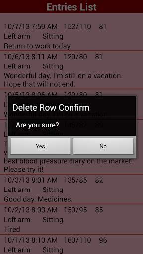 Blood pressure screenshot 3