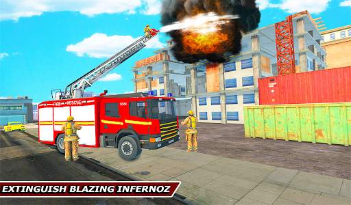Truck Driving Rescue Game - Fire Truck Rescue 911 screenshot 8