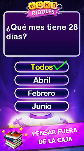 Word Riddles - Juegos de palab screenshot 1