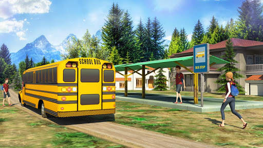 School Bus: Up Hill Driving скриншот 1