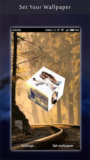3D Photo Cube Live Wallpaper screenshot 7