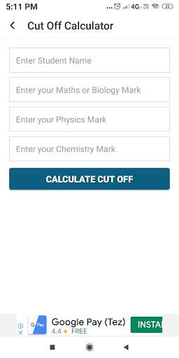 TNEA 2021 Counselling, Cut Off Calculator скриншот 2