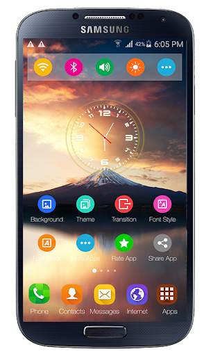 Launcher Samsung Galaxy S8 Theme 2 تصوير الشاشة
