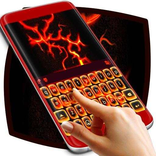 Burning Fire Keyboard .